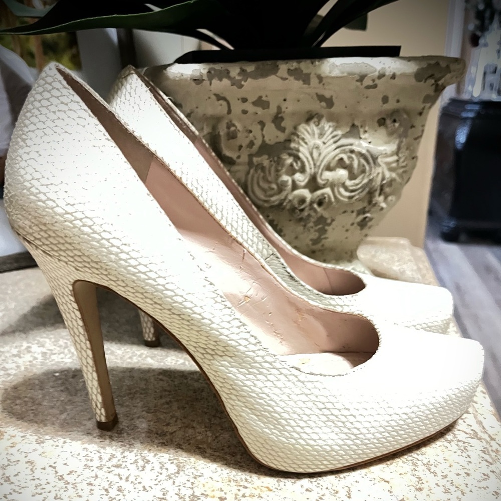 Elegant Cream/White High Heels